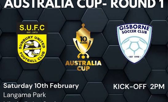 Australia Cup - Round 1 - Sunbury United FC v Gisborne SC
